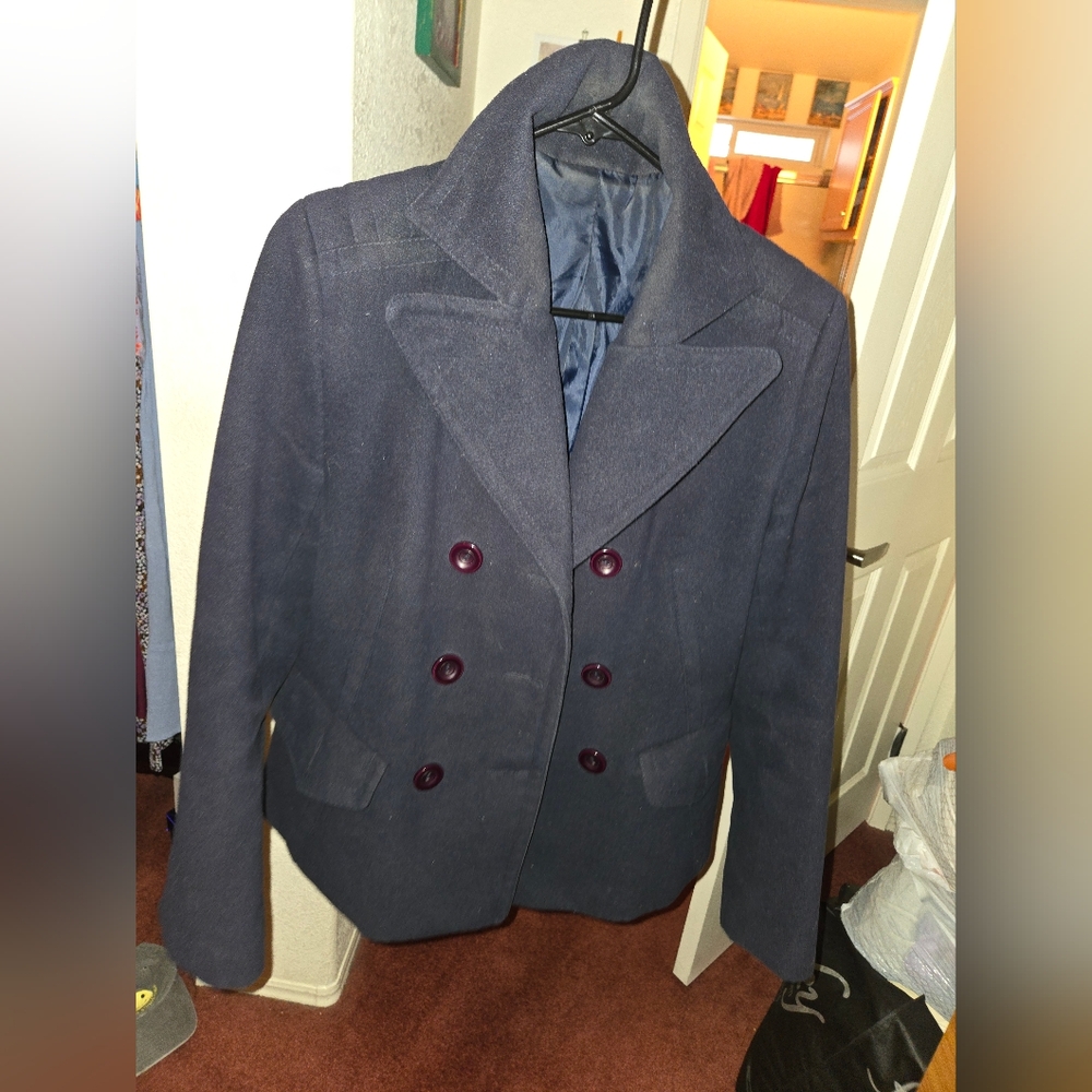 Coat Marine Blue Montreal Collection